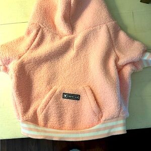 FRENCHIE BULLDOG pink Sherpa hoodie